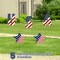 Independence Day Yard Signs, 4th of July, Memorial Day Outdoor Decorations Set of Stars and USA Letter, Patriotic Party Lawn Patio Sign with Stakes, Independence Day Party Decorations
